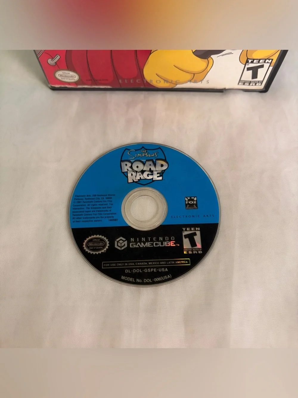 Nintendo Gamecube Simpsons Road Rage - No Manual 2001 Tested & Works Videogame